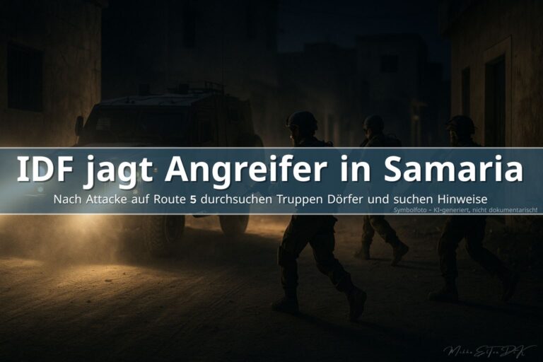 IDF-Soldaten durchsuchen nachts ein Dorf im Westjordanland während einer Anti-Terror-Operation