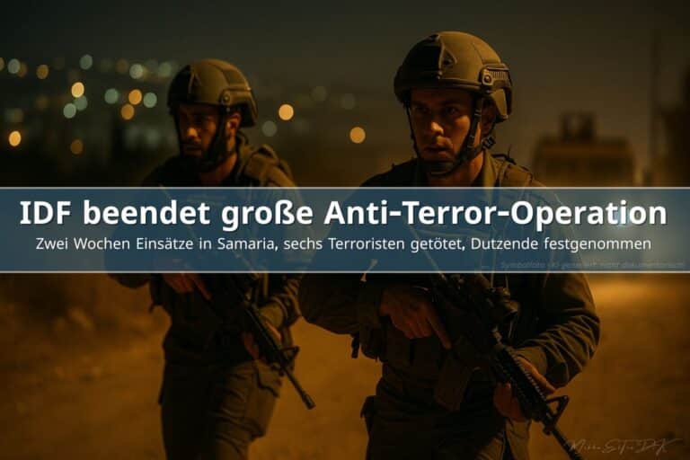 IDF-Soldaten während nächtlicher Anti-Terror-Operation in Samaria