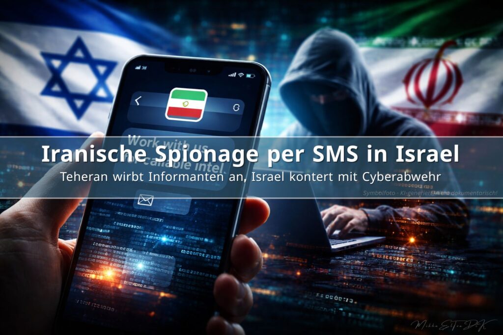 Iranische Spionage per SMS: Smartphone zeigt verdächtige Nachricht in Israel