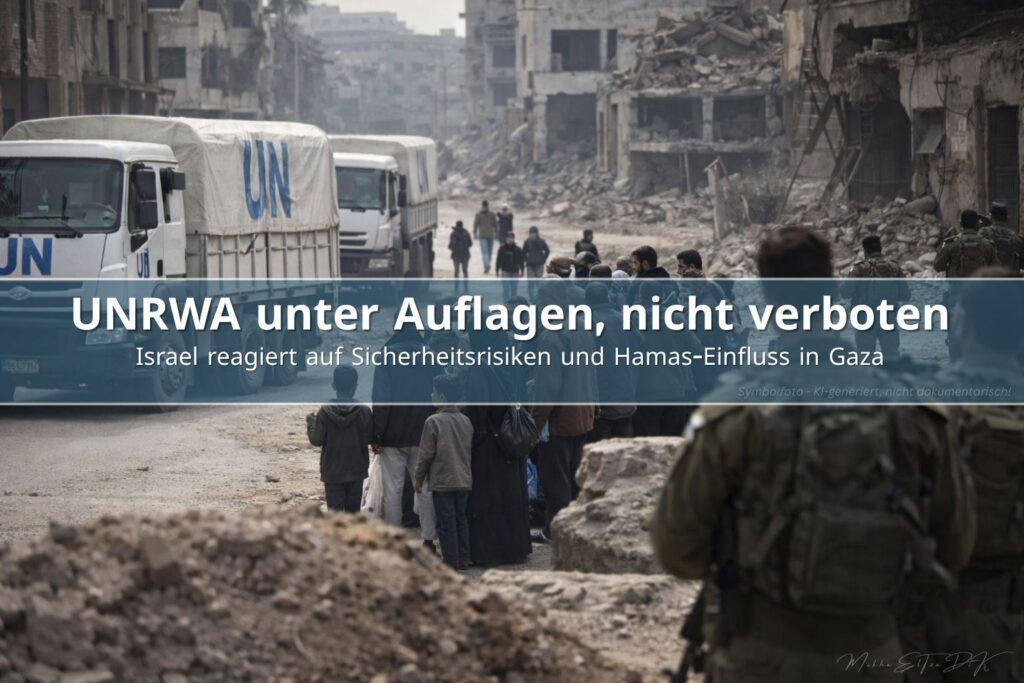 UNRWA Verbot in Israel: UN-Hilfskonvoi unter israelischer Sicherheitskontrolle im Gazastreifen